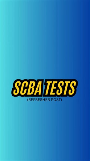 🟥 SUBJECT: SCBA TESTS (REFRESHER POST) These are the different checks and tests that can be carried out when performing maintenance on the SCBA onboard the ship. | Online Third Mate