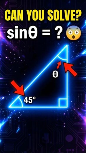 Simple Triangle Trick 🤔 Find sinθ in 5 Seconds! #shorts #@KXYZ-YT