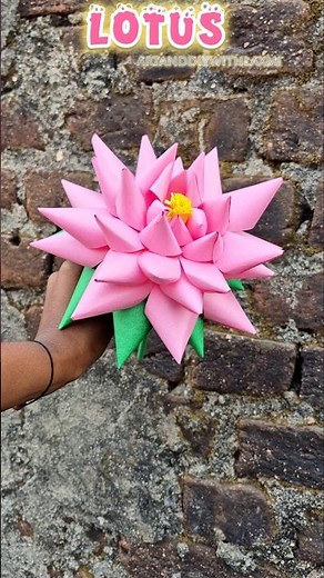 2Minute Easy Chart Paper Craft Idea! |Handmade lotus |✂️ #shorts #craft