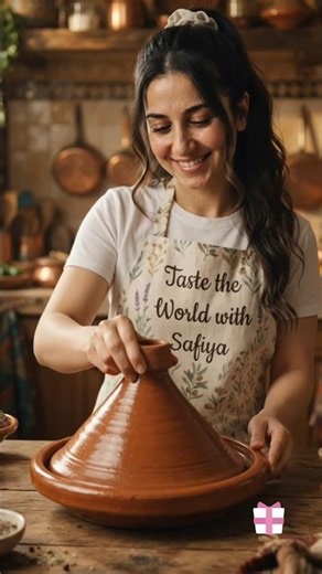 Safiya Makes Authentic Moroccan Tajine in Marrakesh 🍲🇲🇦#shorts #satisfying #cooking