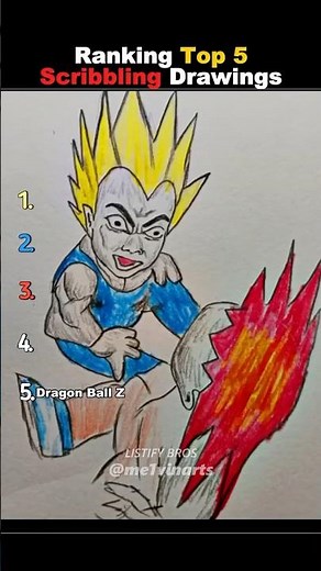 Ranking Top 5 Scribbling Drawings 😂