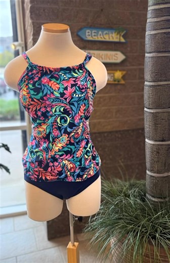 We’re still obsessed with this new print! Mix and match with coordinating solids or keep it all patterned to make your perfect suit | Swimwear Solution | Facebook