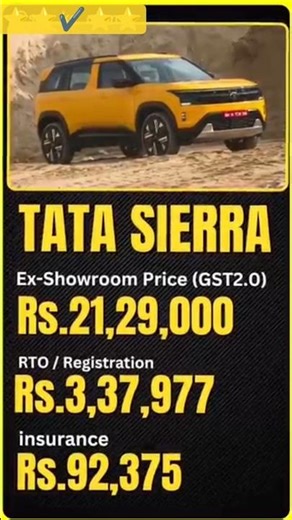 🤔No one can give so much information about Tata Sierra #tata #sierra #shorts #shortsfeed #punch #top