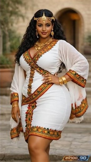This Eritrean Dress is Pure Magic! ✨ #shorts #ai #culturalfashion #eritrea