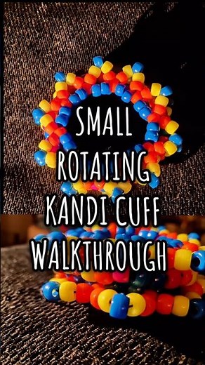 Small Rotating Kandi Cuff Tutorial #kandi