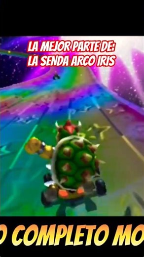 The BEST PART of the Rainbow Road in Mario Kart 7 Nintendo 3DS DEFINITIVE Guide Tricks Spanish