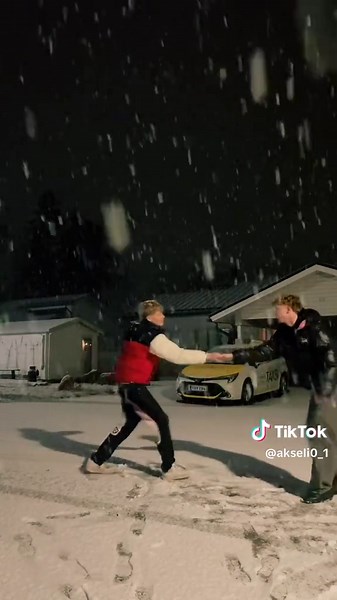 Cute Young Couple Moments in Winter