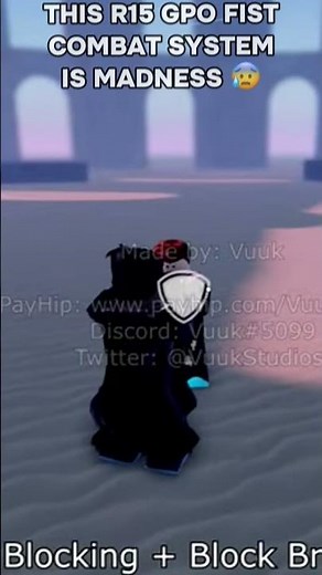 This R15 GPO Fist COMBAT SYSTEM IS MADNESS 🤐🫣