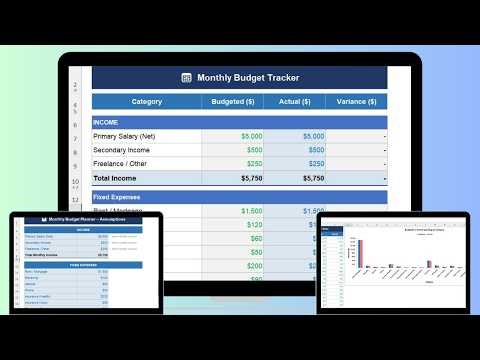 Monthly Budget Plan Template in Excel