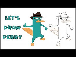 How to Draw Perry the Platypus step by step | Phineas & Ferb #perrytheplatypus #phineasandferb