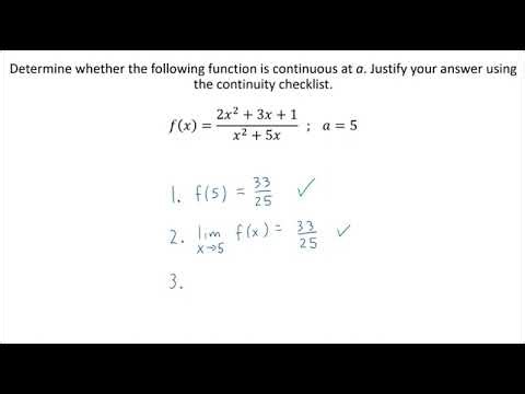 Continuity at a Point