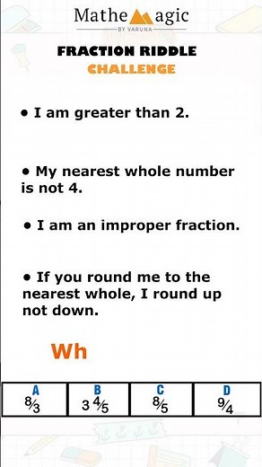Can You Solve This Fraction Riddle? | Fraction Challenge for Smart Minds 🧠 |MatheMagic by Varuna
