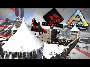 【ARK】一撃”10,000越えの最強恐竜軍団”を孵化させるために雪山の古城で拠点制作！「ARK PrimalFearMOD」実況プレイ #8