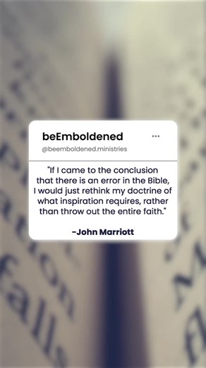 beEmboldened | The "All or Nothing" Trap Many believers are presented with a fragile dilemma regarding the Bible: either the text is absolutely perfect... | Instagram