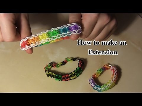 How to make - Rainbow Loom Bracelet Extension
