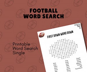 Football Word Search