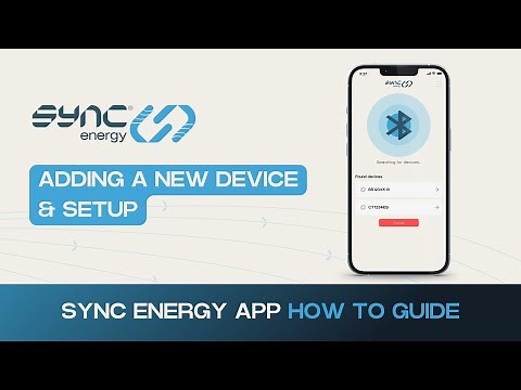 New Home Owner: Adding a New Device | Sync Energy App