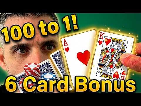 100 to 1! The Biggest 6 Card Bonus I Have Ever Hit | 3 Card Poker