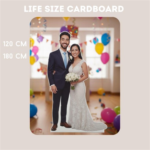Custom Life Size Cardboard Cutout 180cm | Personalized Standee Birthday Wedding Party Gift - Etsy