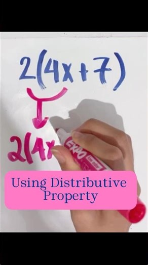 Using Distributive Property #math #learn #algebra