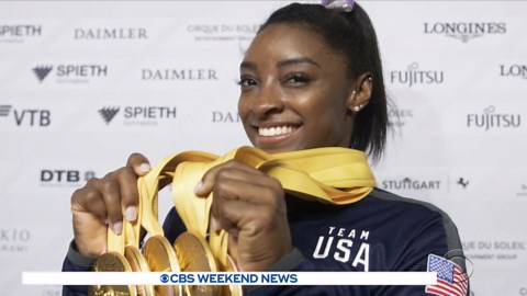 Simone Biles wins 25th gold medal at Gymnastics World Championships