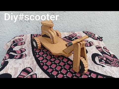 Cardboard Ka Scooter Kaise Banaen || How To Make Scooter With Cardboard || Diy Cardboard Scooter