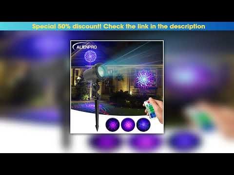 Limited ALIEN 32 Patterns Christmas RGB Laser Projector Outdoor Waterproof Garden Holiday Xmas Part