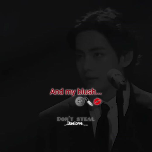 and my blush~🌚🔪💋 #bts #100k #kpop #kimtaehyung #army #btsarmy