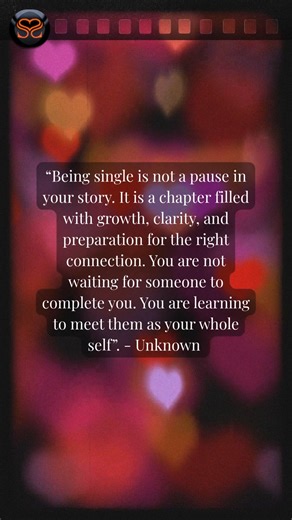 A Gentle Reminder for Singles Searching for Love “Being single is not a pause in your story. It is a chapter filled with growth, clarity, and preparation for the right connection. You are not waiting for someone to complete you. You are learning to meet them as your whole self”. - Unknown If you feel ready to take the next step toward meaningful love, visit our website or book a FREE 15-minute discovery chat today. Let’s help you find someone who feels like home. https://calendly.com/selectperso