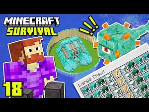 Zo bouw je een GUARDIAN FARM in Minecraft Survival!