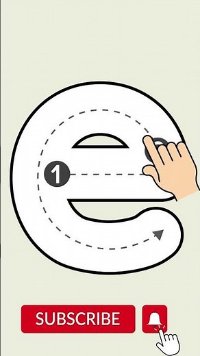 ✍️Tracing Letters | Tracing Alphabet | Tracing Letter e with Finger🤞😲