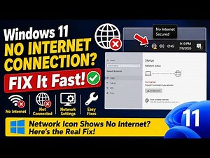 Fix Windows 11 No Internet Connection | Network Icon Shows No Internet
