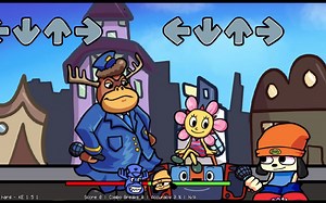 Funkin With Parappa 星期五之夜优质同人模组 困难初见过关