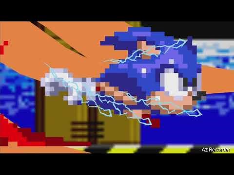 sonic running for his life sticknodes sprite animation