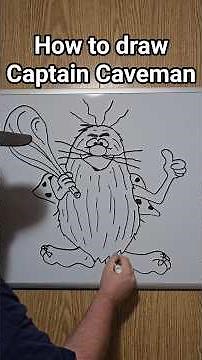 how to draw Captain Caveman