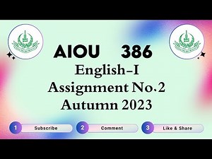 AIOU Code 386 Solved Assignment No.2 | Semester Autumn 2023