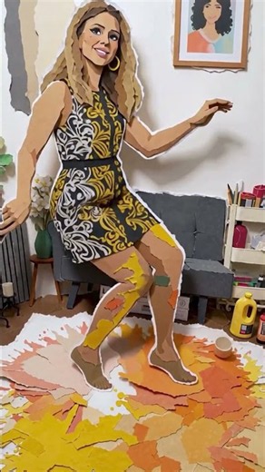 POV: Creating a Grateful Abstract Artwork art 🖼️✨ #art