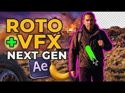 The NEW After Effects VFX Workflow: RotoBrush 3, Nano Banana Pro + Kling O1 (AI Compositing)
