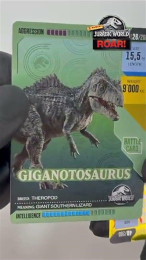 Jurassic World ROAR ! PANINI TCG Pack # 108 🦖| New Dino in the Collection