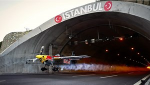 Italian pilot makes history by flying plane through two tunnels