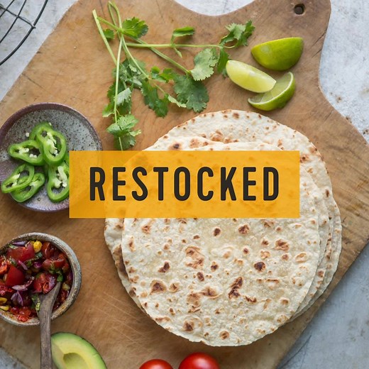 The moment tortilla fans have been waiting for...our online store is officially fully re-stocked 🙌 🌮 🙌 That's right, ALL your favorites are BACK! Protein. Low Carb Burrito-size. Handmade Style Flour and Street Taco. Shop now at shop.latortillafactory.com. | La Tortilla Factory
