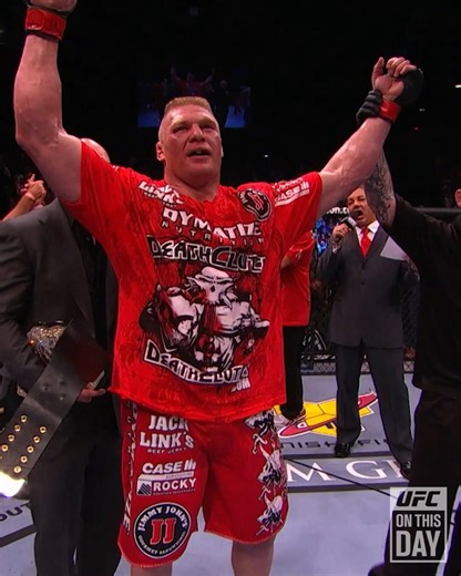 #OnThisDay in 2010: Brock Lesnar became the undisputed UFC Heavyweight Champ with THIS submission! | UFC
