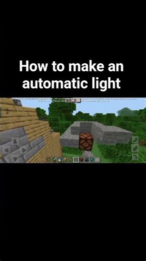 automatic light #minecraft #minecrafttutorial
