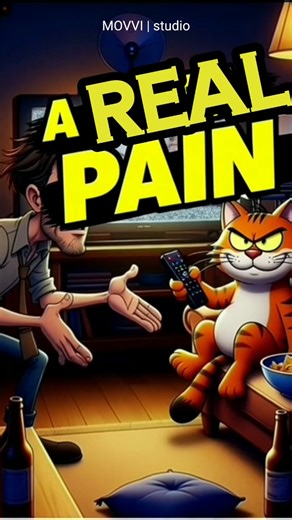 A REAL PAIN .! 😏 | Ruckster& Harry | #shorts #shortvideo #animation #cat