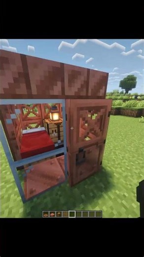Minecraft 3x2 Copper House || #shorts