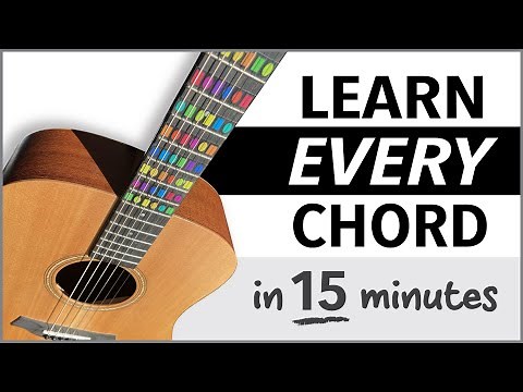 Guitar Lesson - How to Play EVERY Chord (in 15 minutes)