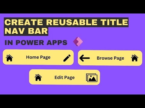Building a Reusable Navigation Title Bar Component in Power Apps: A Step-by-Step Guide