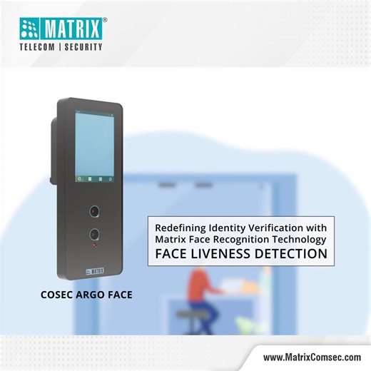 Step into the Future of Security with Face Recognition! Taking a step ahead in improving security within Face Recognition, Matrix brings in a breakthrough feature preventing spoof attacks - Face Liveness Detection. Learn how Face Liveness Detection safeguards against impostors and what this means for your business: https://bit.ly/412w8qI #MatrixComsec #FacialRecognition #BiometricSecurity #AccessControl #TimeAttendance | Matrix Comsec | Facebook
