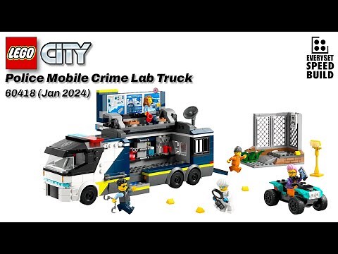 LEGO City 🚓 Police Mobile Crime Lab Truck - 60418 Speed Build