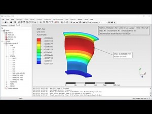 PrePoMax & CalculiX - Axisymmetry